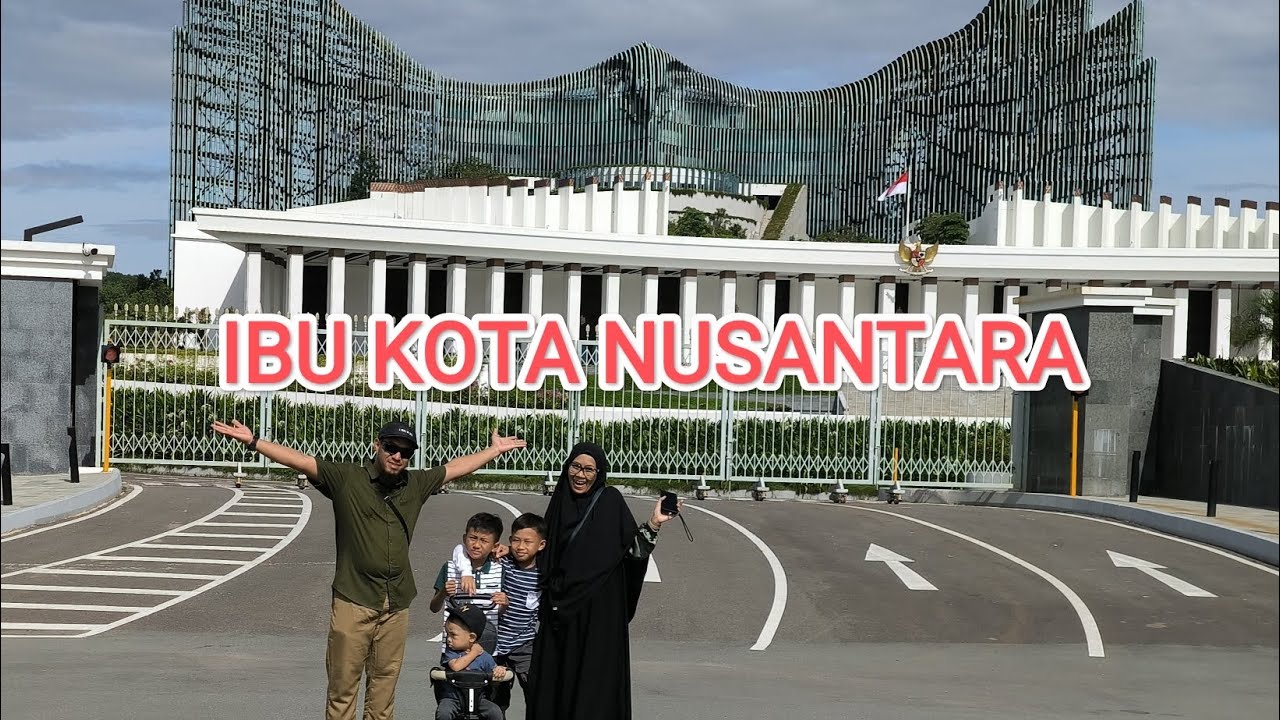 Jalan jalan ke ibu kota nusantara (ikn) lihat taxi terbang dan bendungan. 