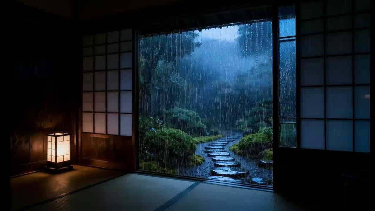 Rain Sounds For Sleeping - 99% Instantly Fall Asleep With Rain And Thunder Sound At Night, ASMR