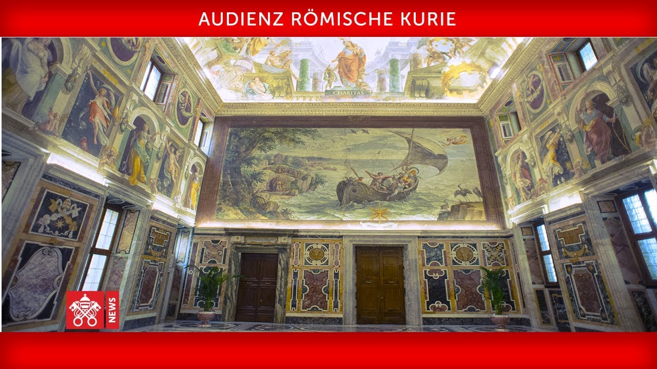 Papst Franziskus-Audienz Römische Kurie 2019-12-21