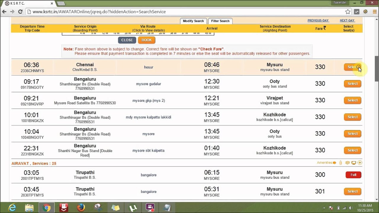 KSRTC Online Booking HD Tutorial