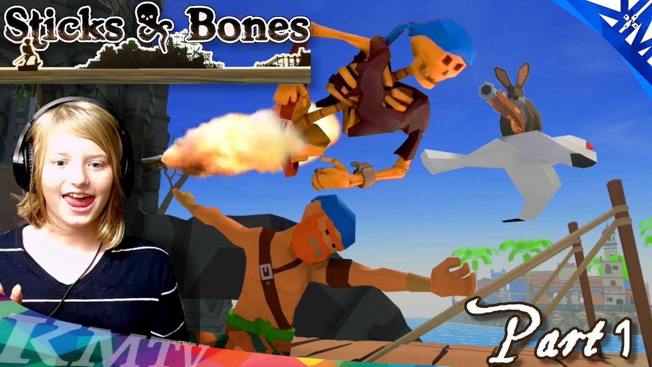 PIRATE SKELETON - Searching for PIRATE TREASURE after you are dead | STICKS AND BONES Gameplay #1