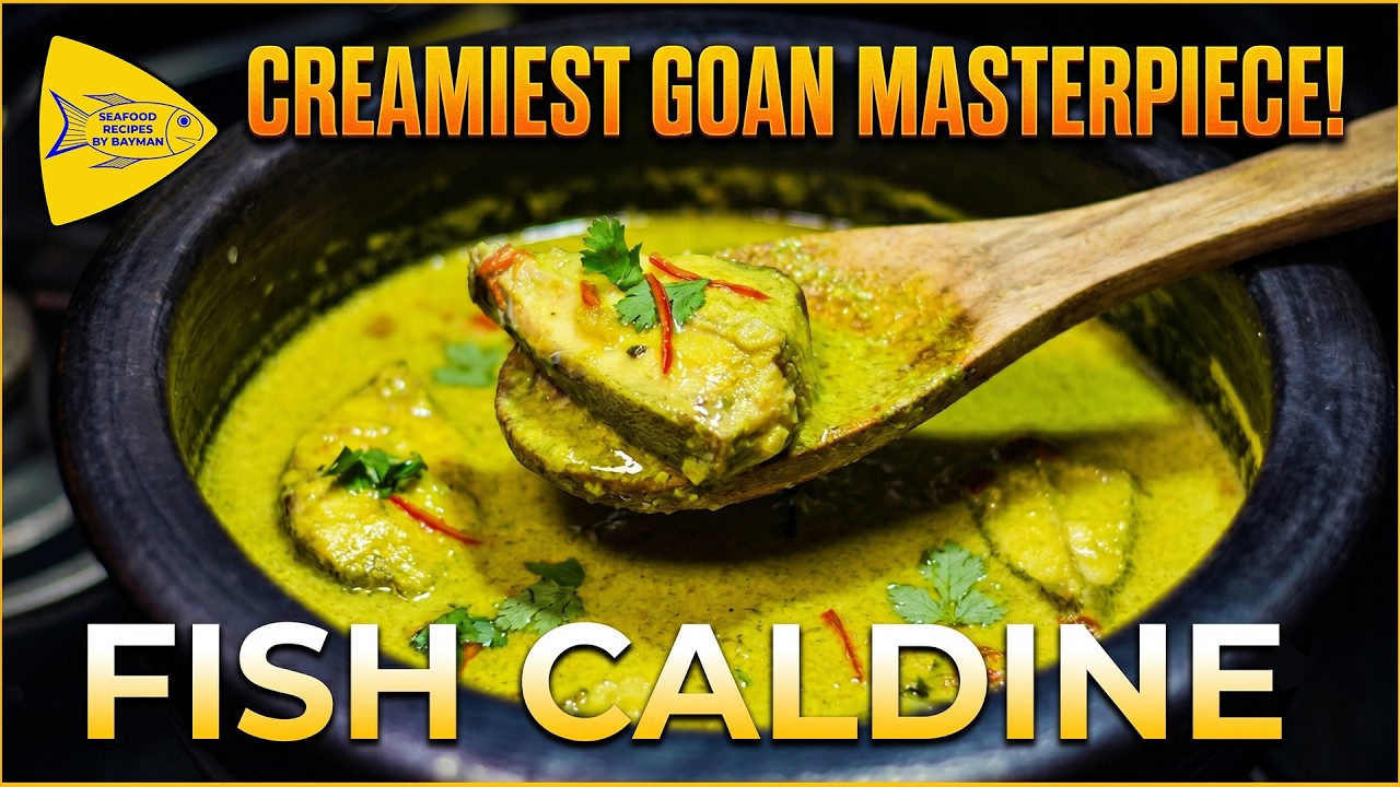 Fish Caldine Goan Style | Goan Pomfret Caldine Recipe @seafoodrecipesbybayman