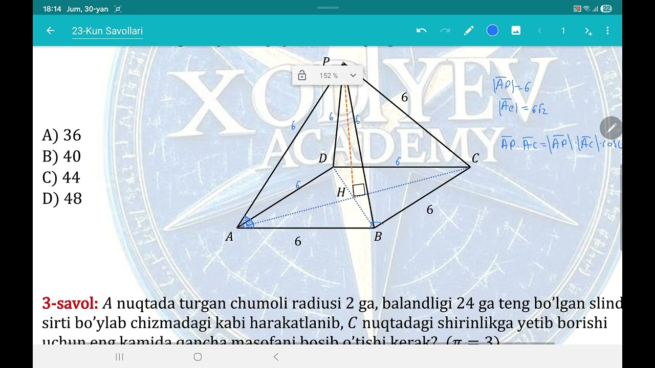 Attestatsiya Kun Savollari loyihasi(23-kun savollari)