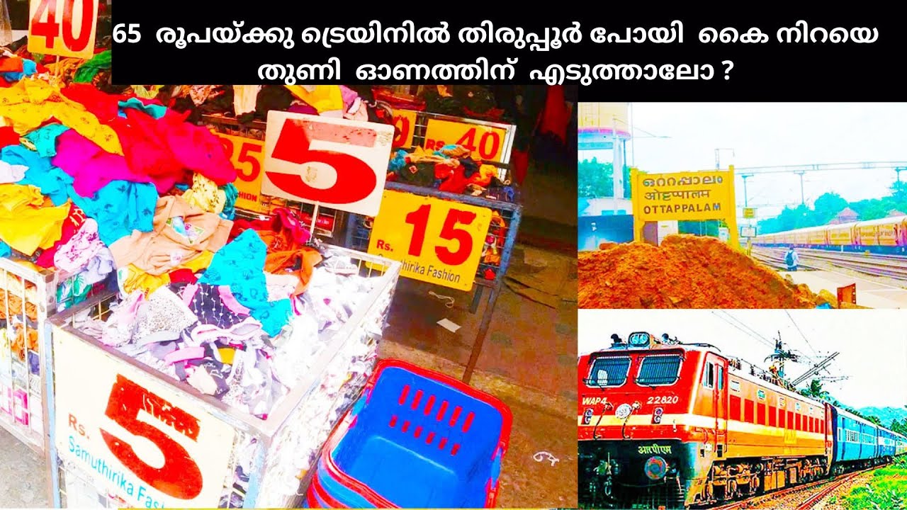 Ottapalam to Tiruppur  Train journey With 65 rupees |65  രൂപയ്ക്കു ട്രെയിനിൽ തിരുപ്പൂർ പോയി