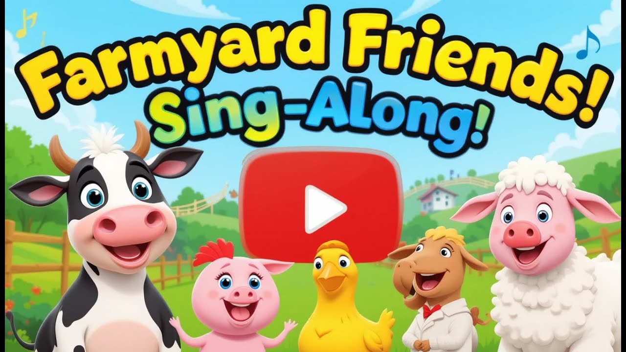 Farmyard Friends Sing Along with Fun Moo, Oink, Cluck & More! Fun Farm Animals Song for Kids