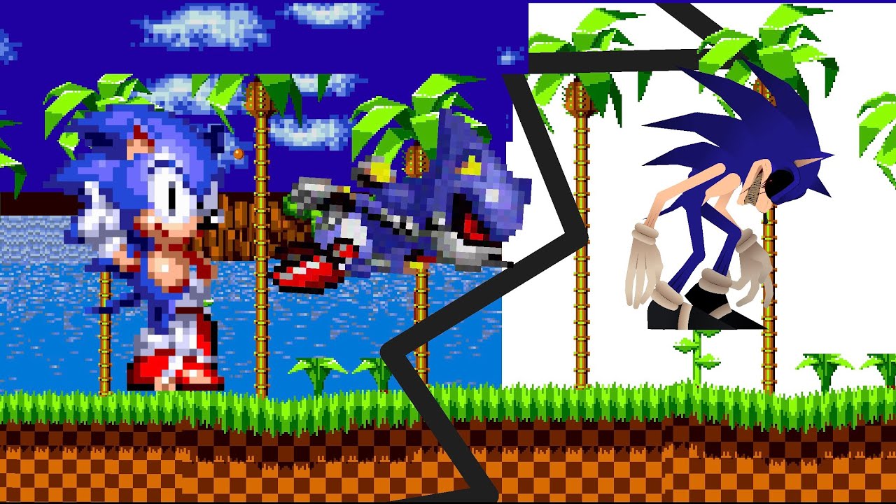 Sonic and metal sonic vs 2011x   Part 1 (sprite animation ) (credits in desc.)