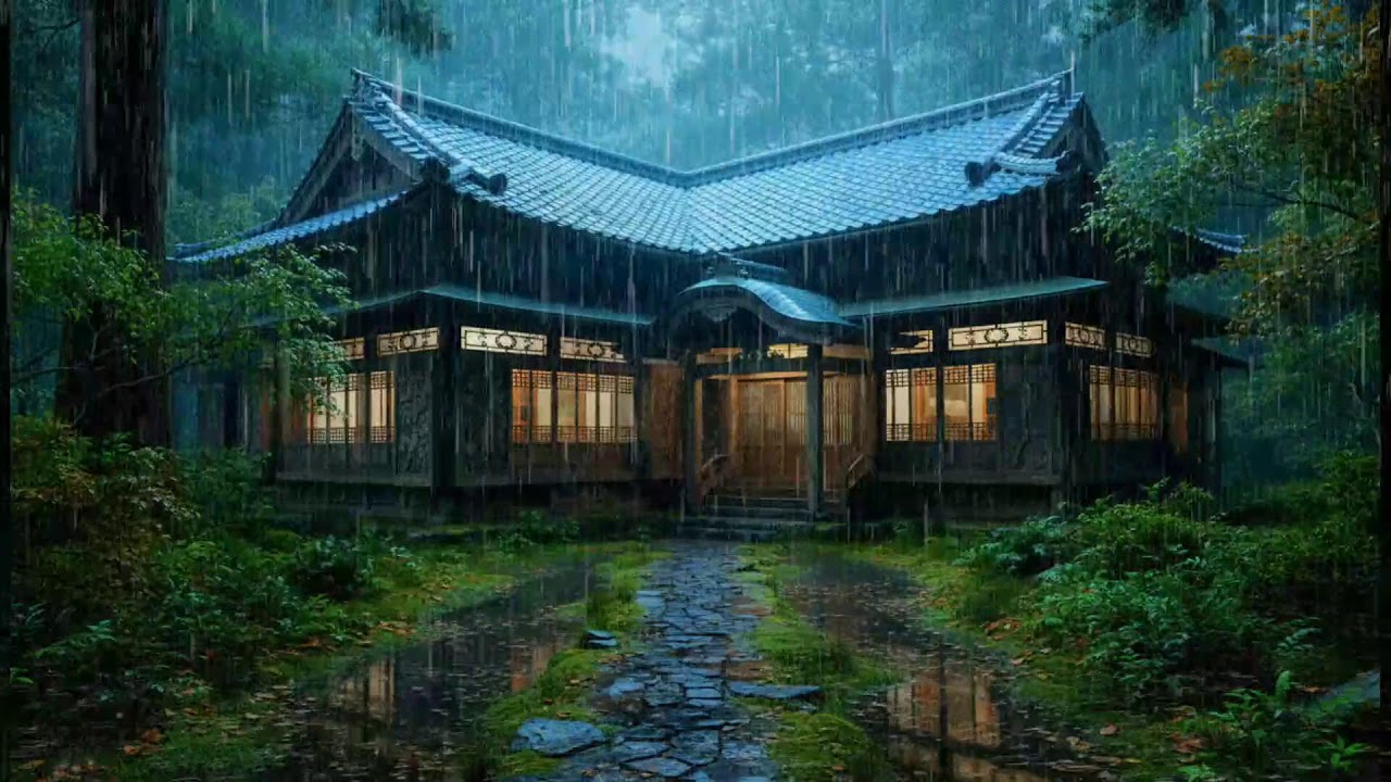 Heavy Rain & Thunderstorm Sounds for Deep Sleep 🌧️ Relieve Stress, Anxiety & Improve Study Focus