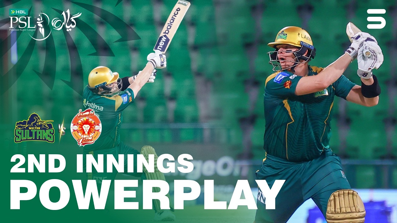 2nd Innings Powerplay Highlights | Islamabad United Vs Multan Sultans | M4  | HBL PSL 11 | MZB1T