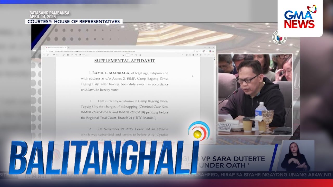 Ramil Madriaga sa pagtanggi ni VP Sara Duterte sa kanilang... | Balitanghali
