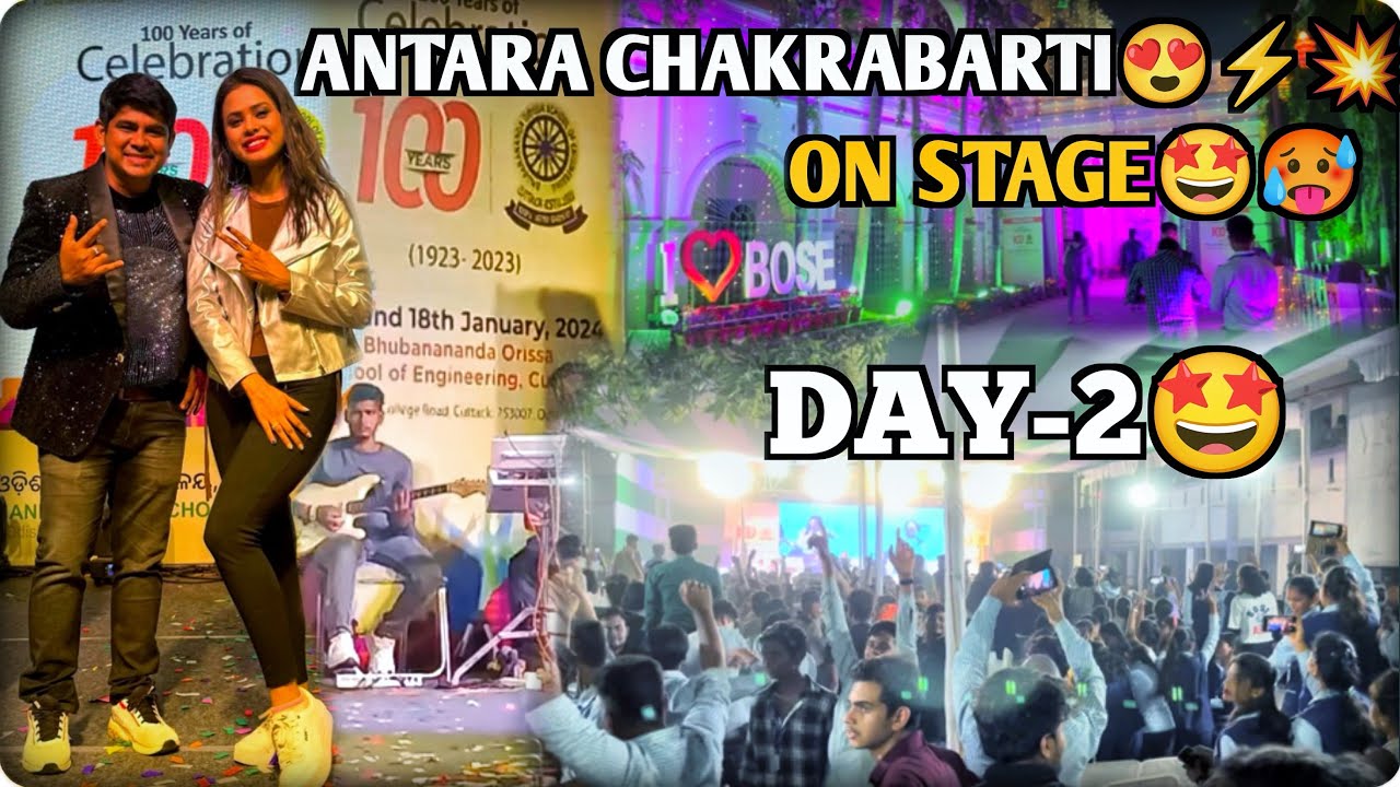 (Day-2) 100Years journey of BOSE Cuttack🥳😍|  @07ANTARA on Bose Stage🤩 🎉| Twinzone Vlogs😍|