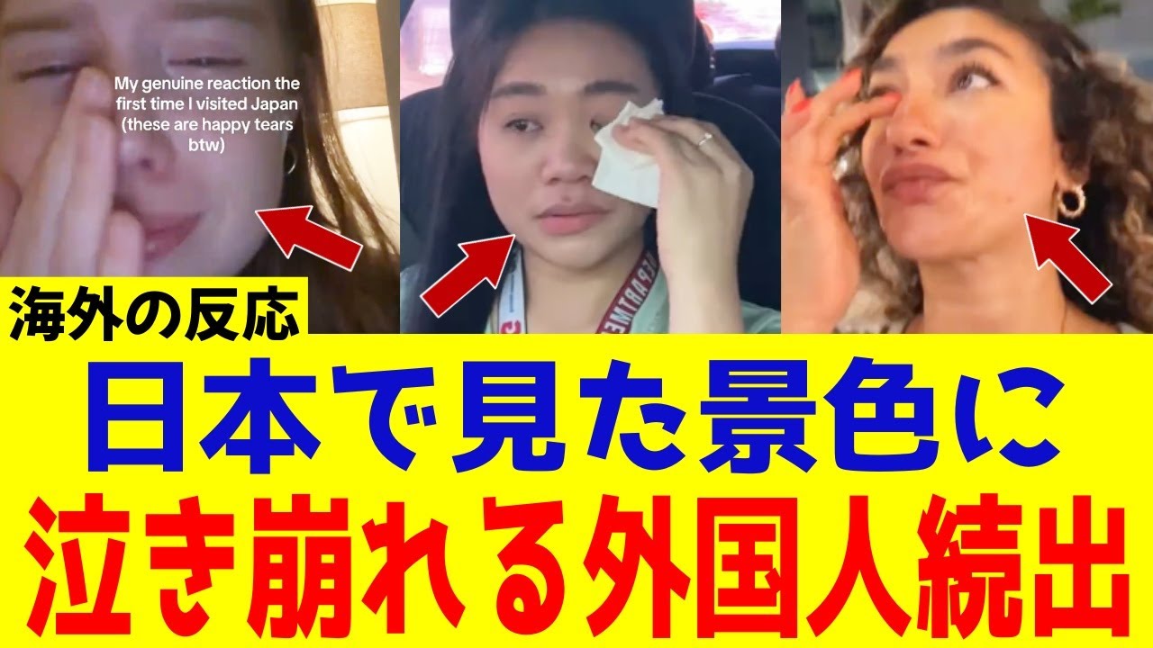【海外の反応】日本で夢が叶った！外国人が日本で見た景色に泣き崩れた理由