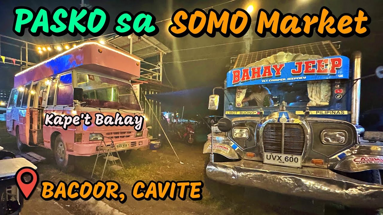 Coffee at Kape't Bahay / Bahay Jeep ni Antet 🎁 Christmas Shopping at SOMO Market📍Bacoor, Cavite 🇵🇭