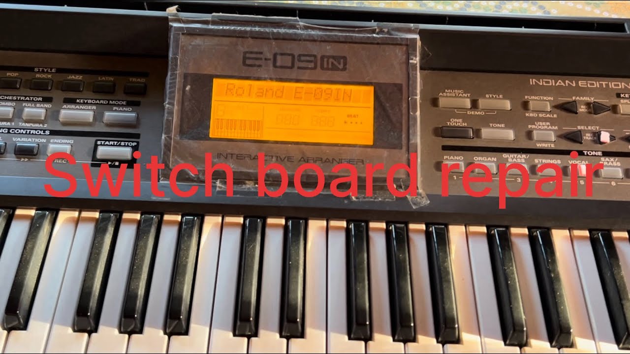 Roland e-09 switchboard repair. #open #repair #roland