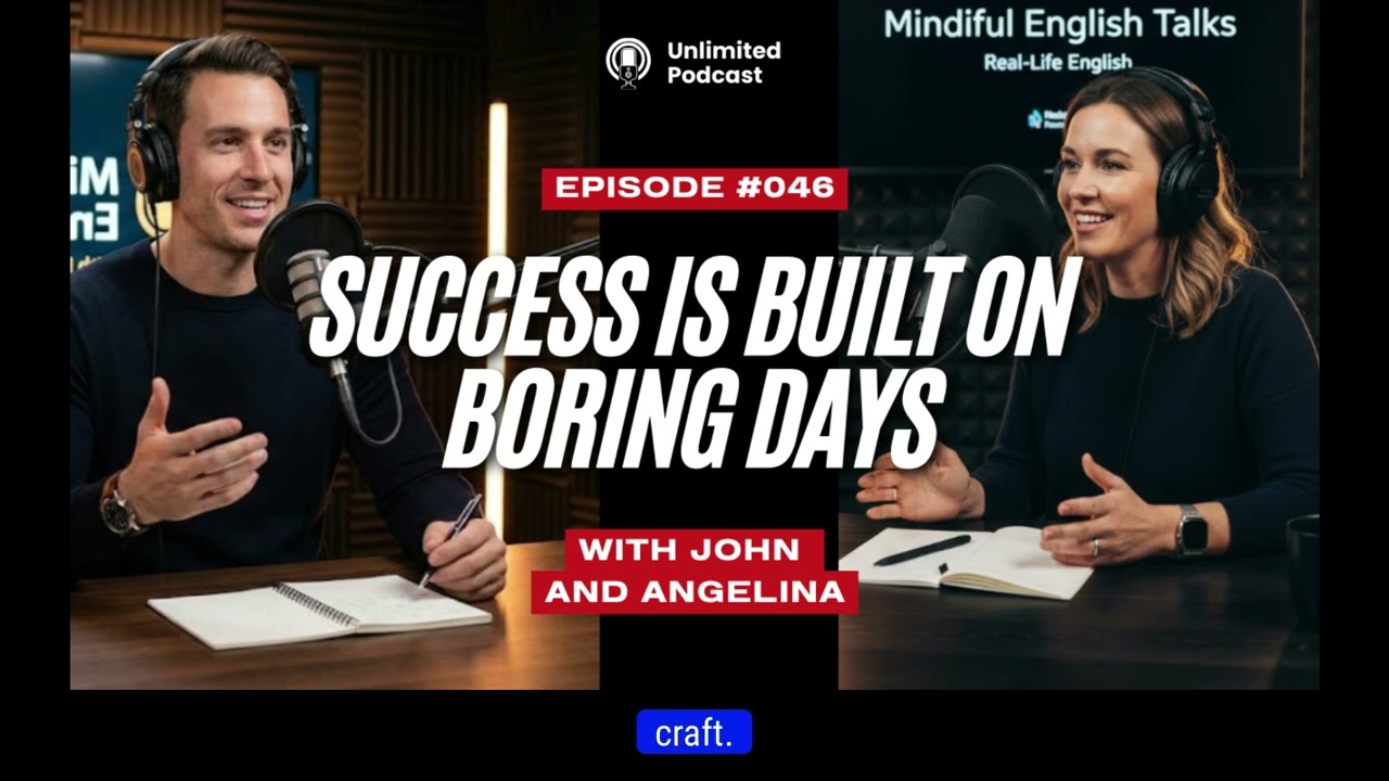 Success Is Built on Boring Days | Mindful English Talks