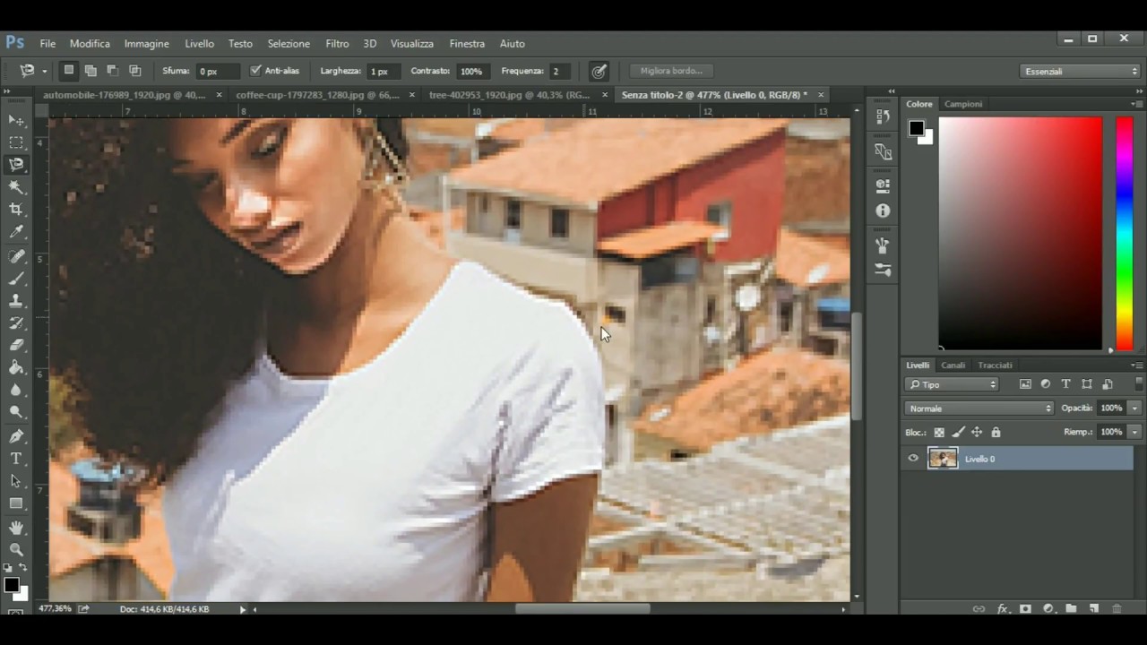 Scontornare velocemente con Photoshop