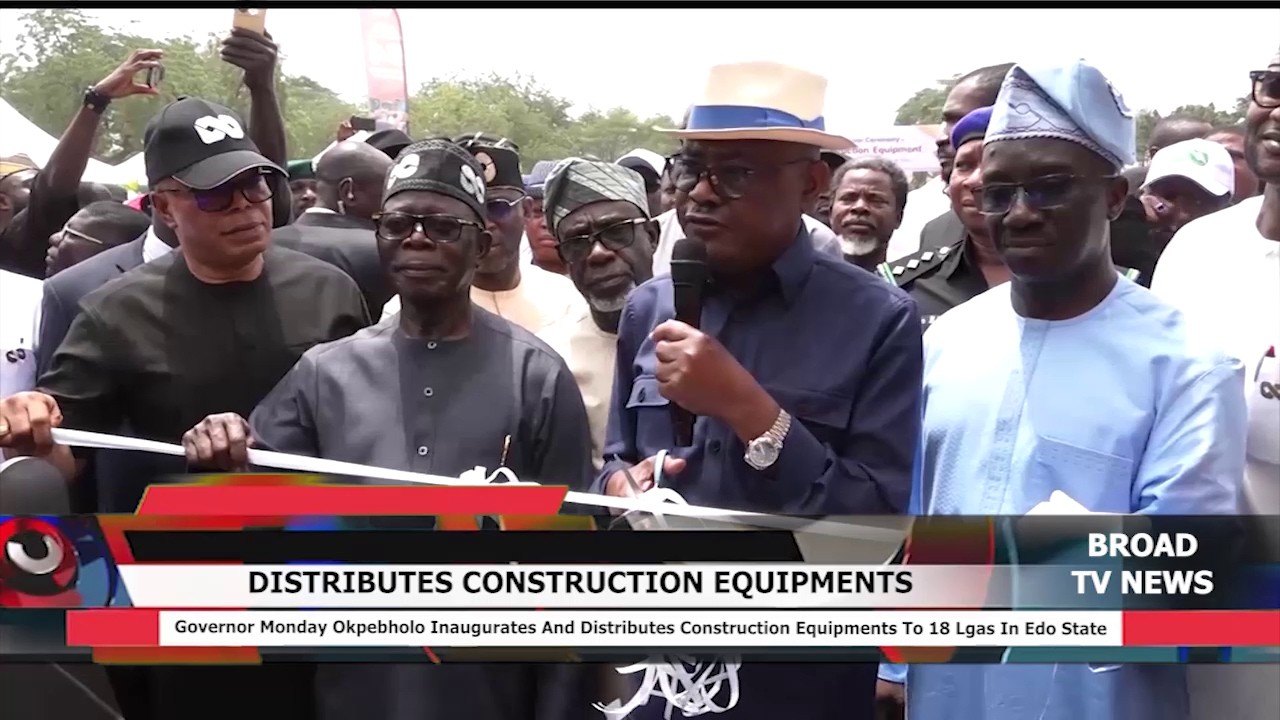 Governor Monday Okpebholo Distributes 54 Construction Equipment to 18 Edo LGAs