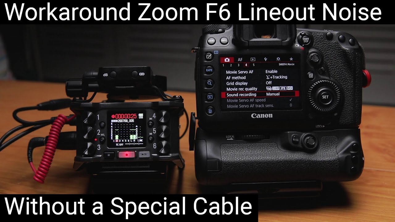 My Zoom F6 Line-out Noise Workaround