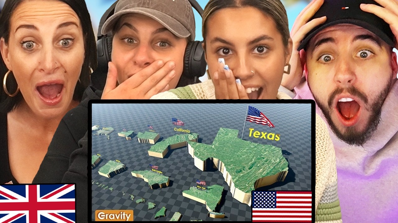 Британская семья отреагировала на сравнение размеров штатов США! &laquo;Они больше, чем целые страны!!&raquo;