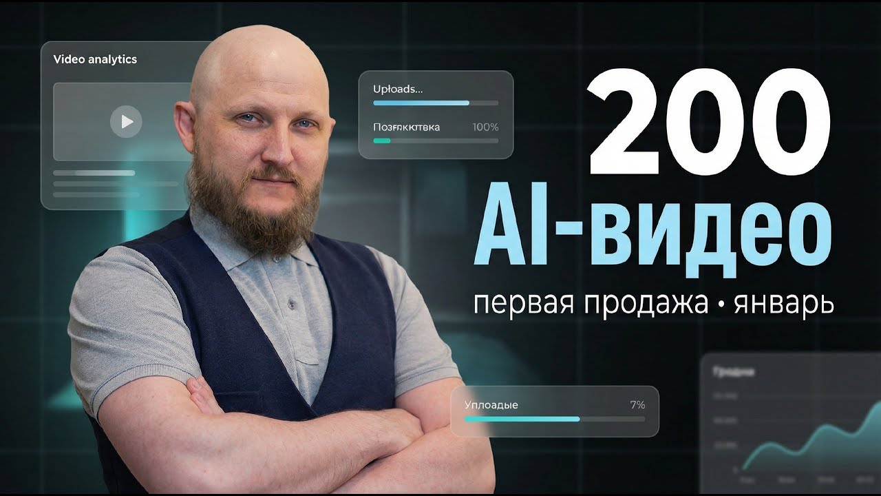 200 AI-видео на Adobe Stock — первая продажа и отчёт за январь