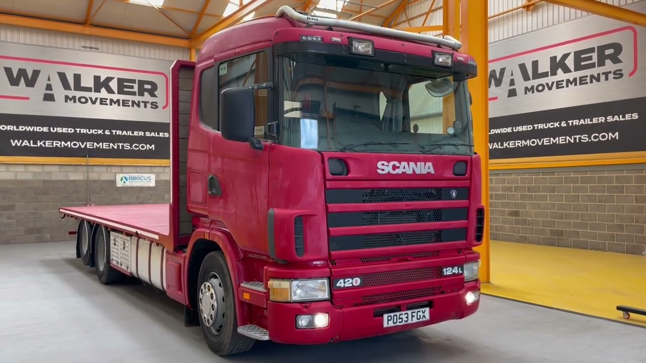 New In Stocklist For Sale: SCANIA 124L 420 6X2 DRAWBAR SPEC FLATBED &ndash; 2003 &ndash; PO53 FGX