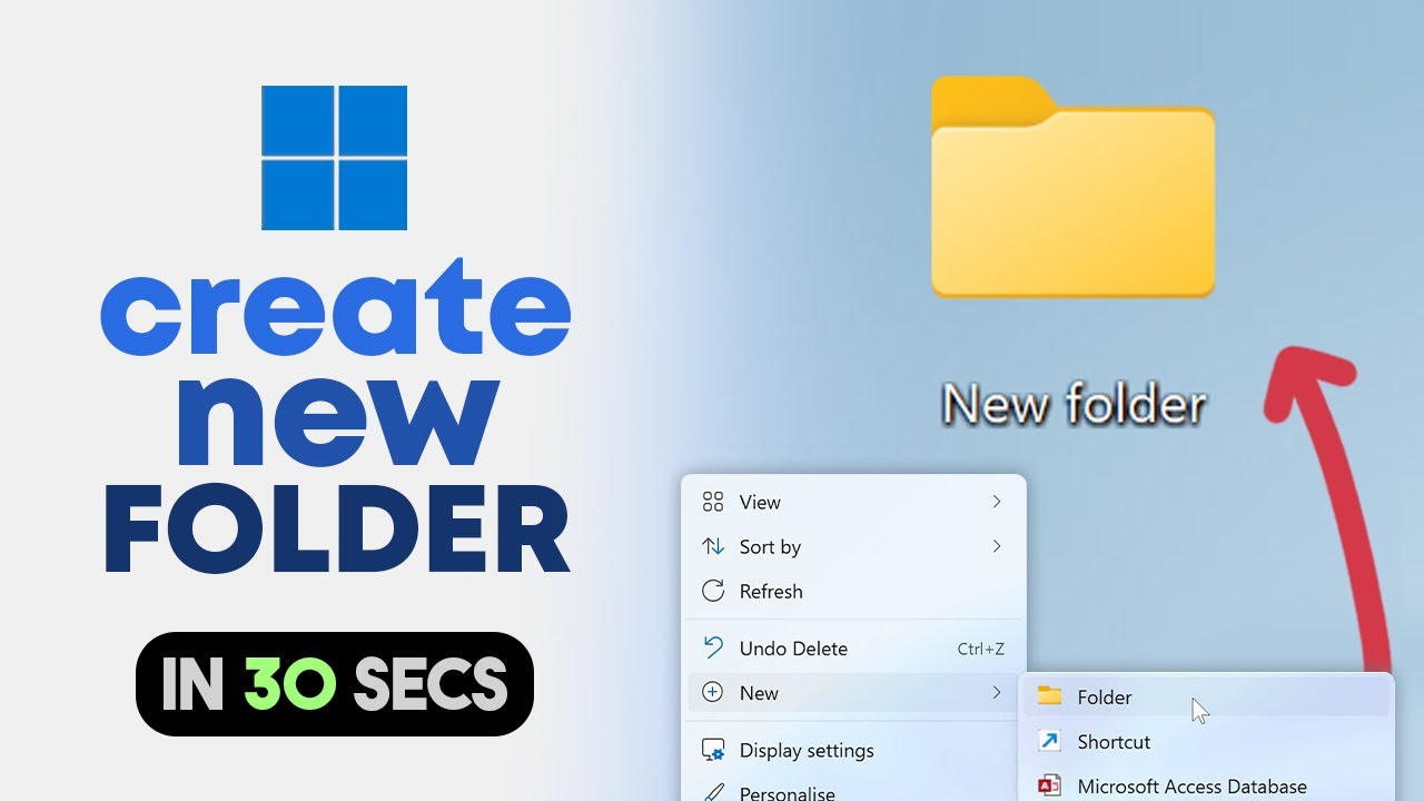 How to Create Folder in Laptop / Desktop