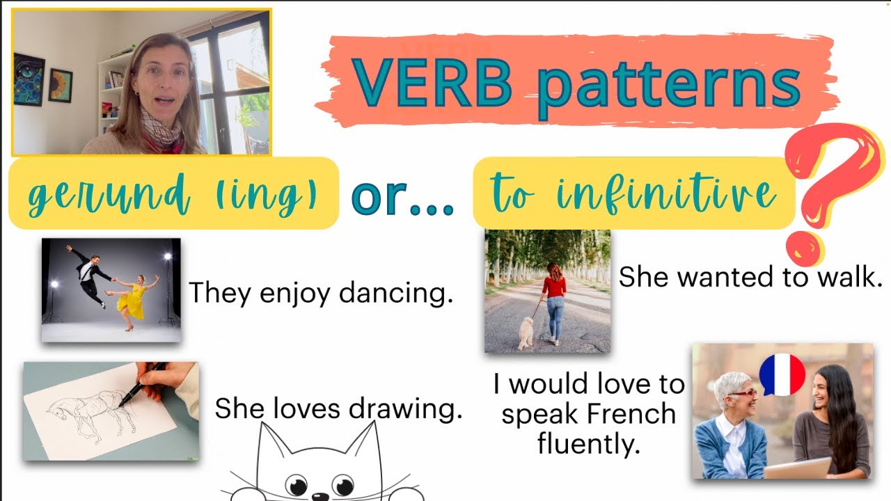 VERB PATTERNS | verb + ing or to infinitive❓🤔| explicación en español
