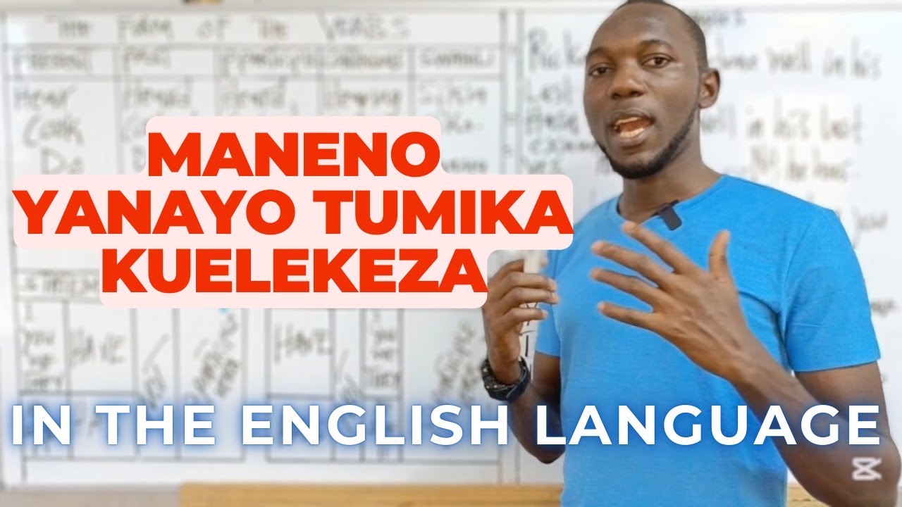 MANENO YA KIINGEREZA YANAYO TUMIKA KUELEKEZA MTU AU KITU.