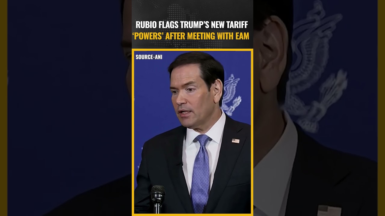 Rubio Meets Jaishankar Amid New Trump Tariffs | #shorts