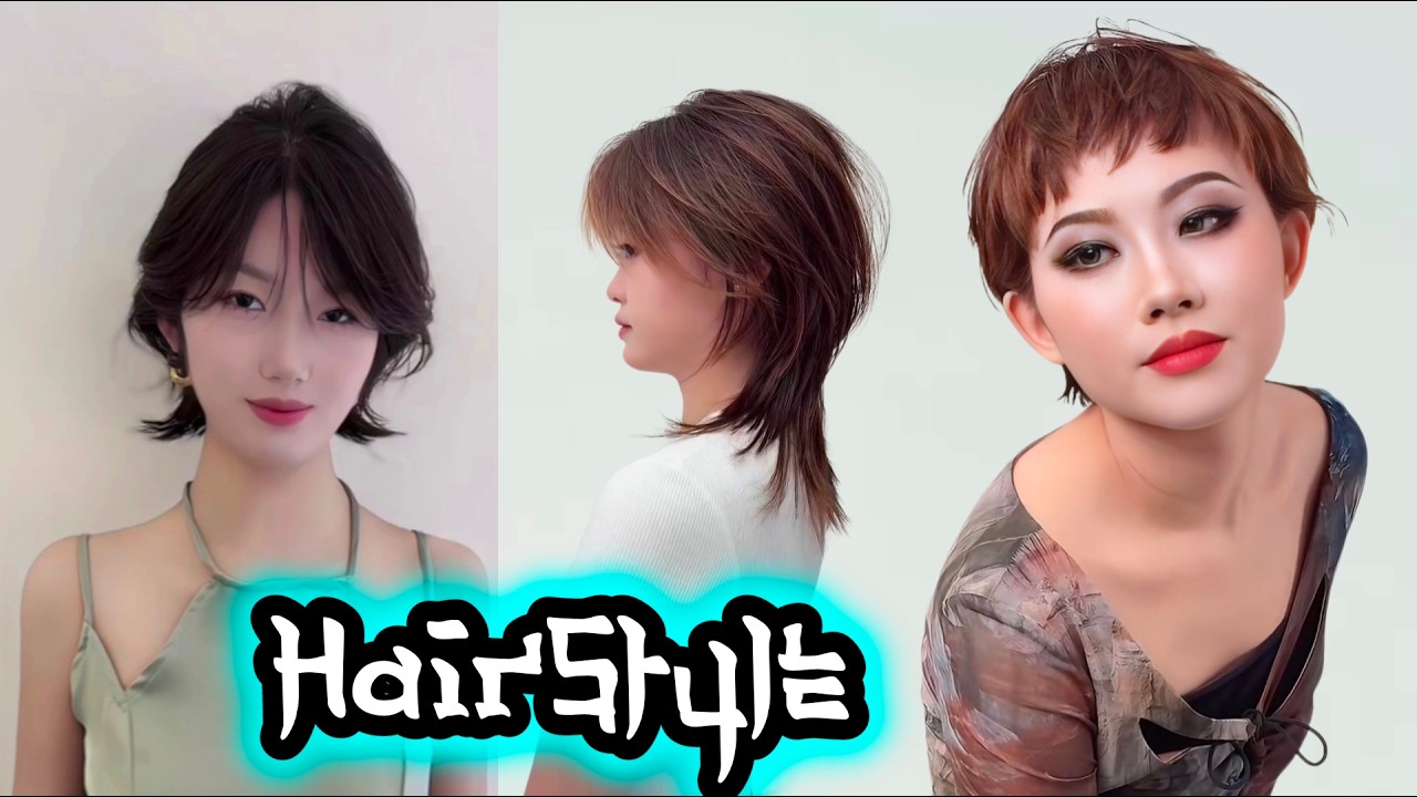 Korean Wolf Cut vs Pixie Cut – Which One Wins#beautiful #hairstyle