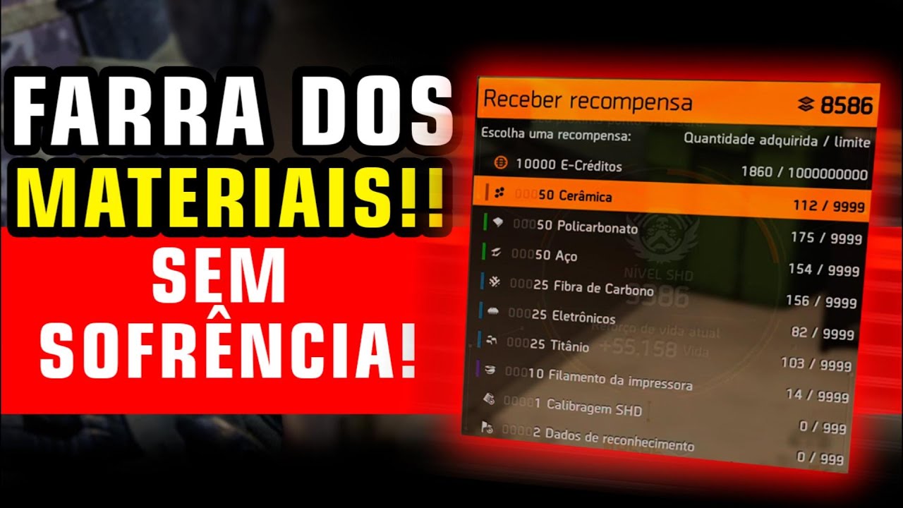 FARRA DOS MATERIAIS EM DETALHES, MAIS DICAS EXTRAS! The Division 2