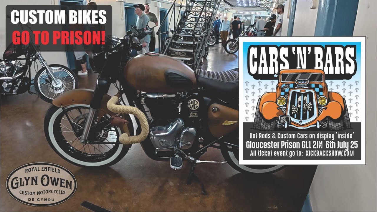 Kickback CARS 'n' BARS Custom Show 2025 - A tour and all the vehicles on show @ Gloucester Prison UK