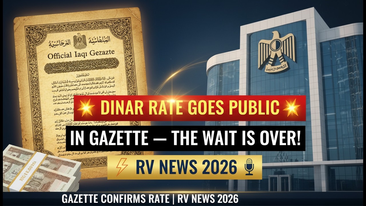 Dinar Rate Goes Public in Gazette! Iraqi Dinar Owners &mdash; The Wait Is Over 2026⚡RV News🎙️Iraqi Dinar
