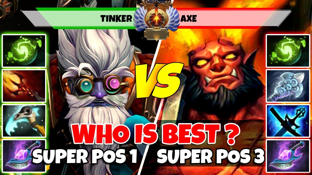 TINKER (Mid) vs AXE (Off) - Epic Battle Of Immortal Rank Dota 2 Players - Z Dota 2
