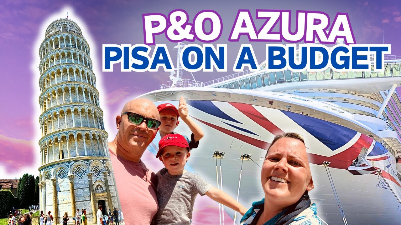 TRAVEL on a BUDGET to PISA, Italy 🇮🇹  La Spezia Port Day Cruise Vlog 🚢  P&O AZURA