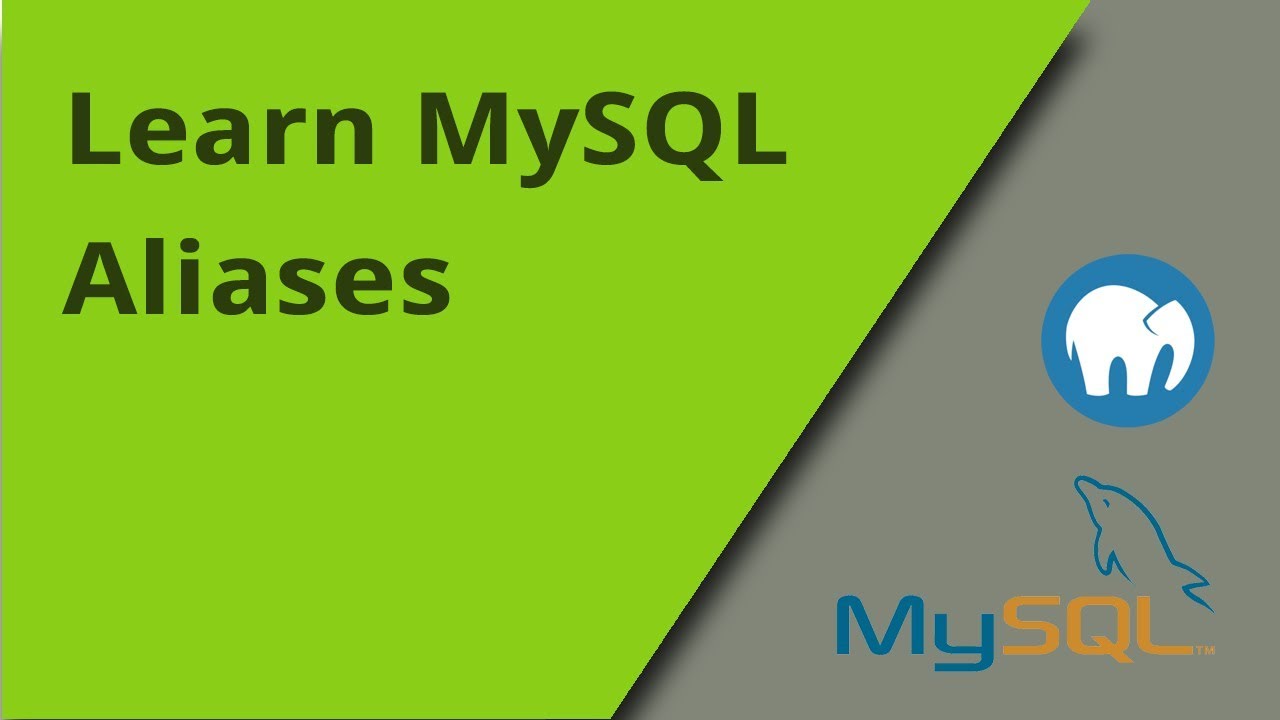 Learning MySQL - Aliasing