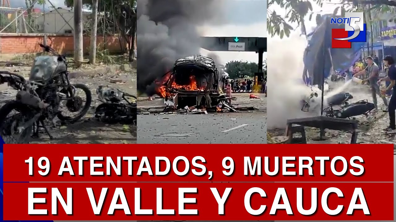 🔴 #ultimahora  // 19 atentados, 9 muertos en Valle y Cauca - Noticiero Noti5 - 10 de Junio de 2025
