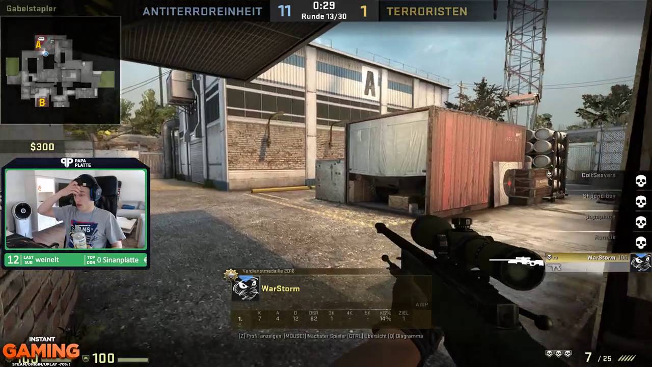 4K and 1v2 Clutch on Papaplatte and Shpendi Stream