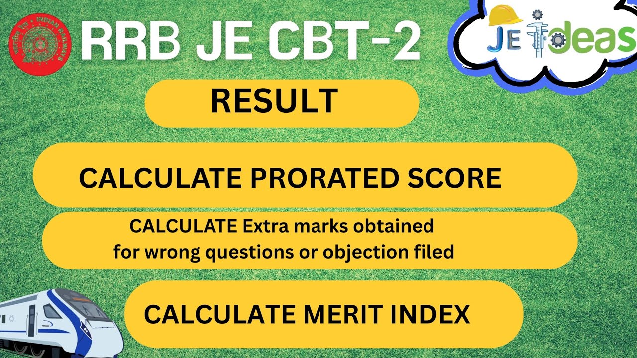 RRB JE CBT -2 RESULT |Objection file karne pe kitne marks mile|MERIT INDEX #rrb #rrbjeresult