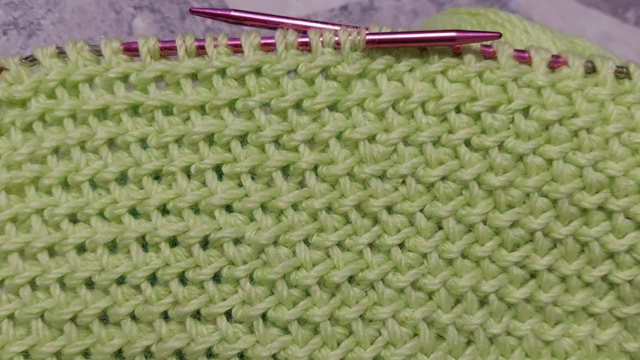 Semi Dense Wicker Knitting Pattern | 4 row repeat