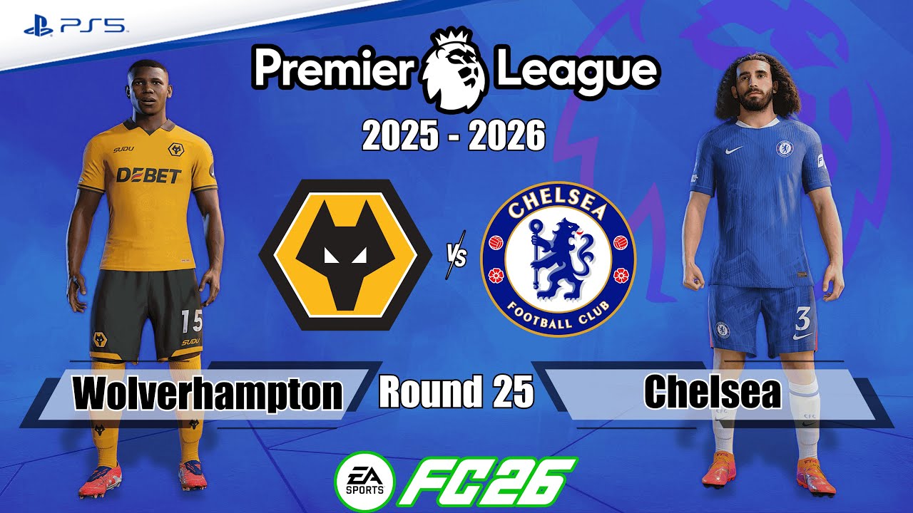 Wolves vs. Chelsea | Premier League 25/26 | Full Match | FC 26 - PS5™[4K]