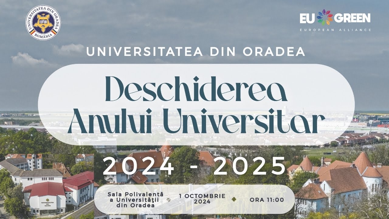 Deschiderea noului an universitar 2024 - 2025 - Universitatea din Oradea
