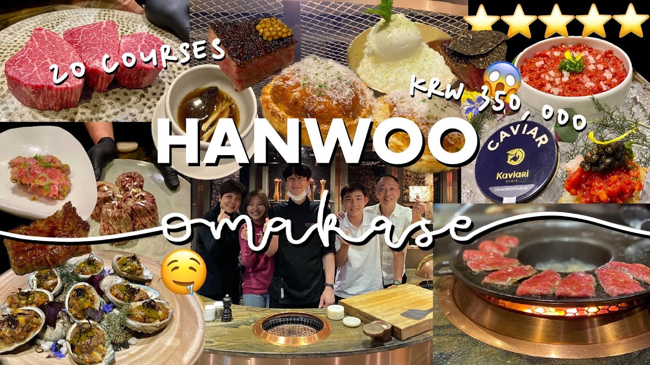 KRW 350,000 MICHELIN GUIDE 20 COURSE HANWOO OMAKASE AT BORN & BRED?!!! 😳 korea mukbang vlog 2023