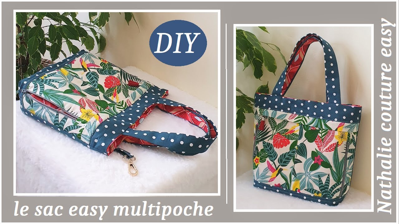 DIY facile pour un sac multipoche par Nathalie couture easy
