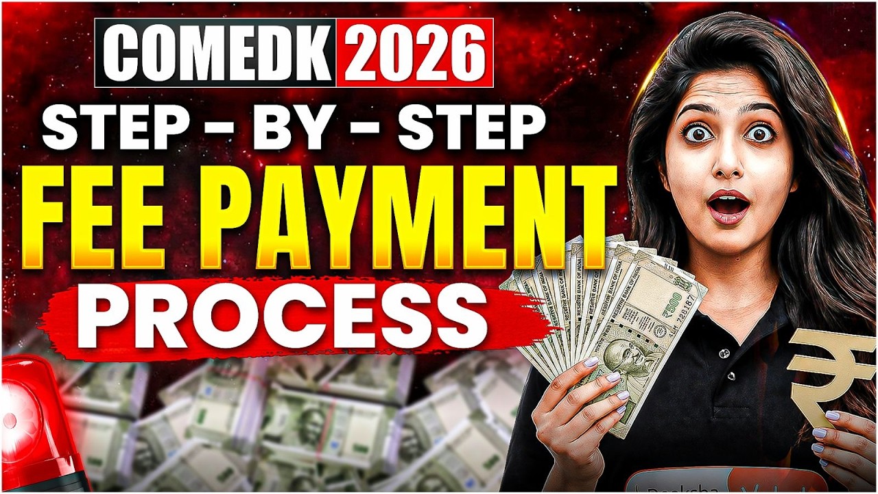 🔴 LIVE DEMO: COMEDK 2026 Fee Payment Process | Complete Step-by-Step Guide | Jasmine Ma'am