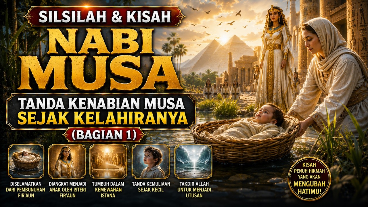 SILSILAH & KISAH NABI MUSA : TANDA KENABIAN MUSA SEJAK KELAHIRANYA (BAG-#1)