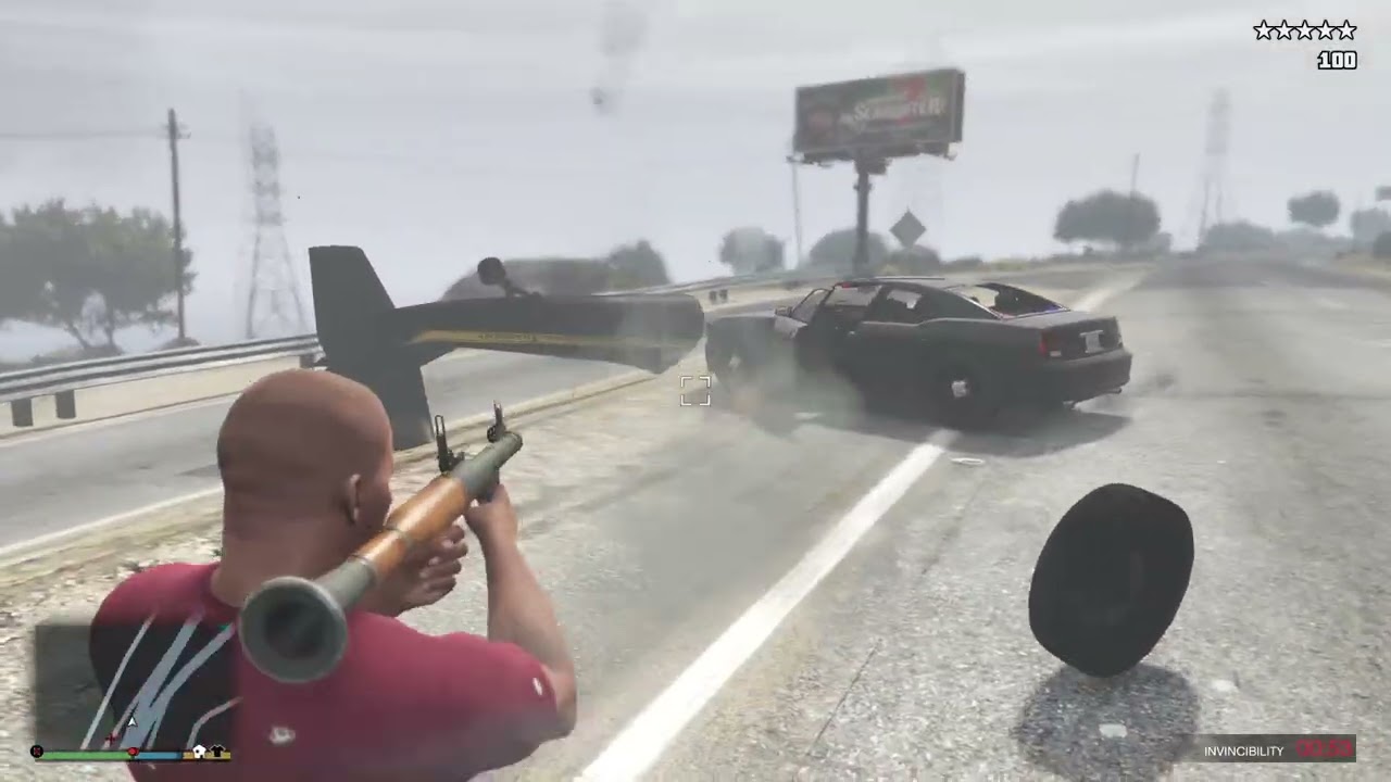 GTA V M4A1 돌격소총 MP5A3 드럼탄창 난동질