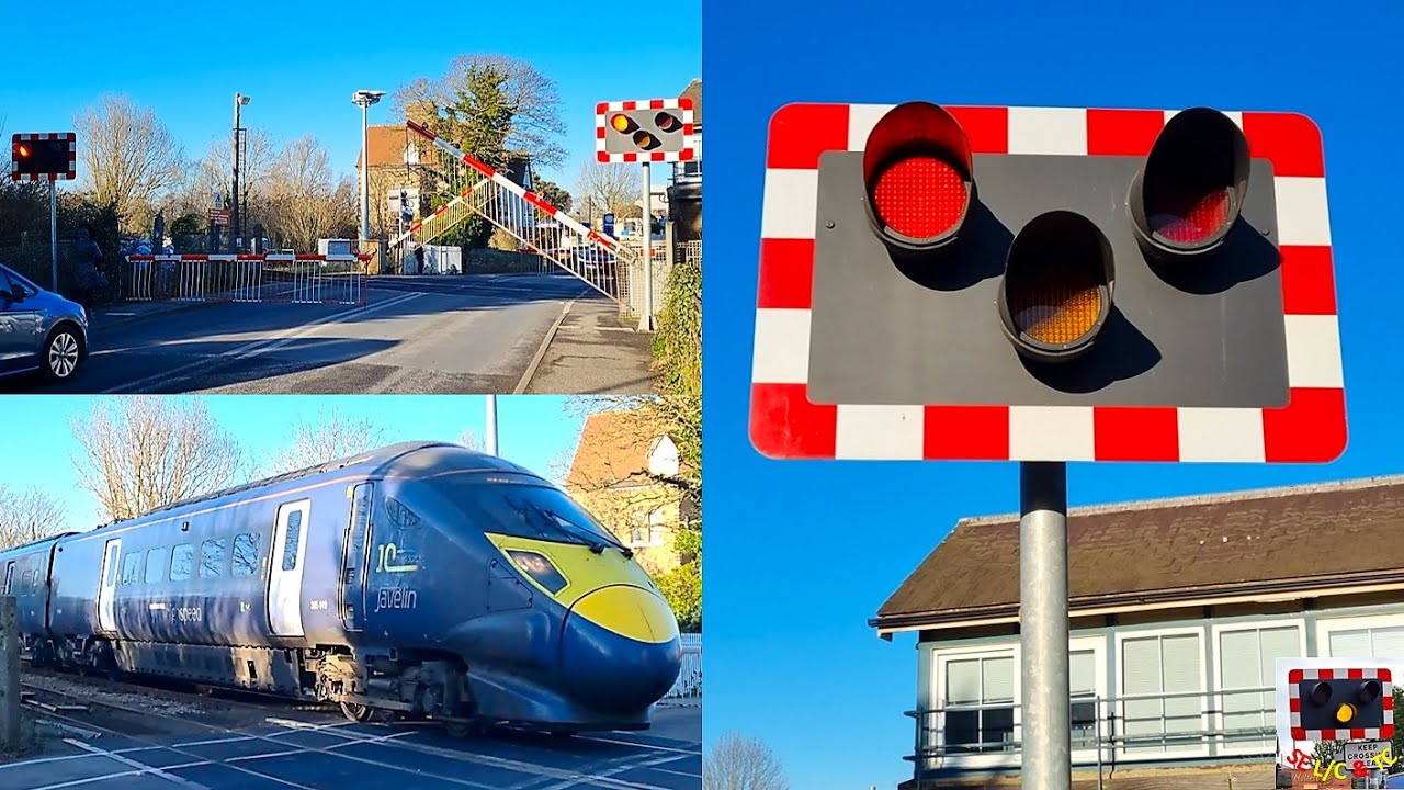 Old Barriers and Bells at Sandwich Level Crossing, Kent