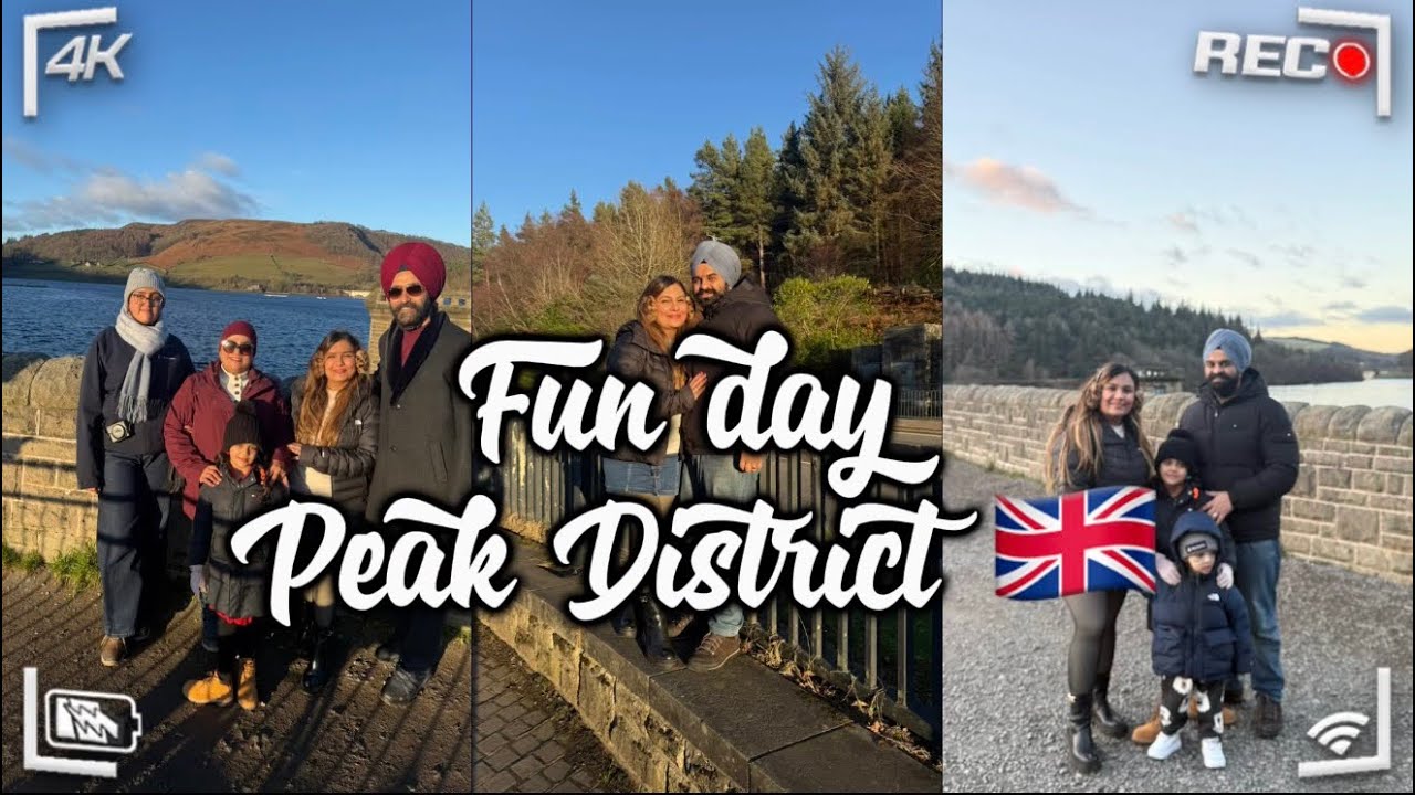 Vlog 23| Exploring Peak District 🇬🇧with Family | Ladybower Reservoir trail Walk + Thai Dinner 🍜