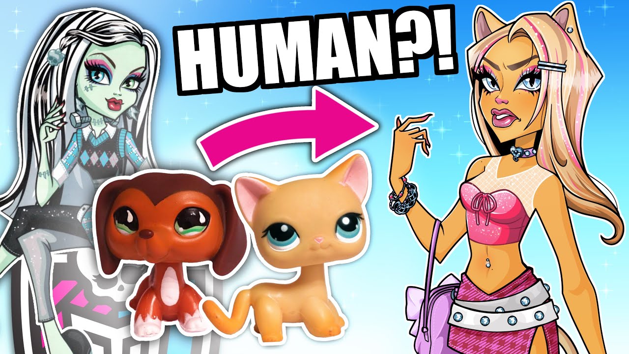 AU: Drawing LPS POPULAR as MONSTER HIGH