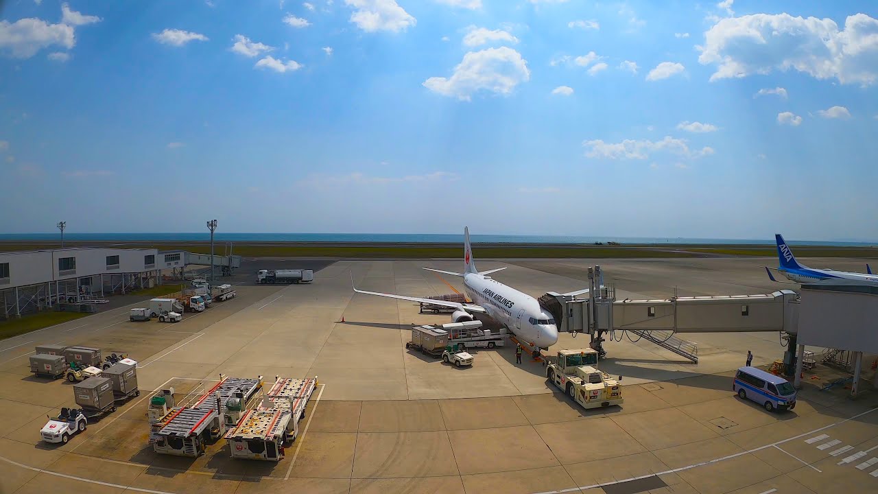Japan Walk - Oita Airport - 4K